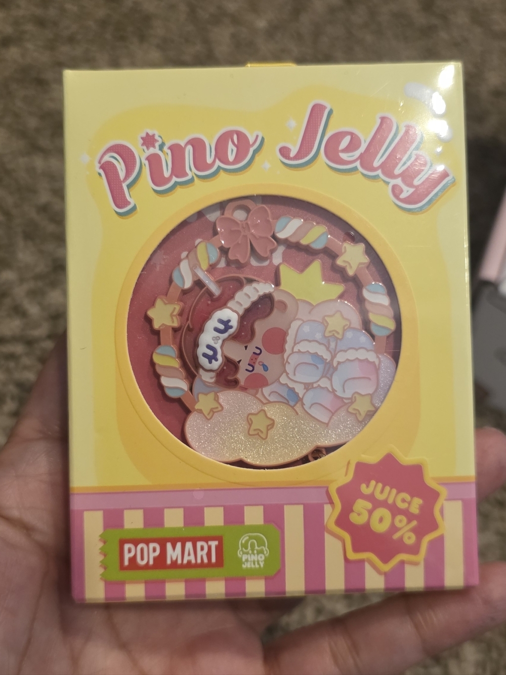 Pop Mart Pino Jelly Cute Character Pin - Pink & Yellow